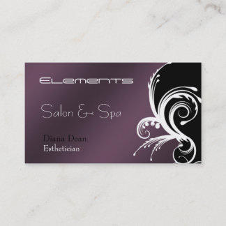 Verzierte Salon-Geschäfts-Karte Visitenkarte