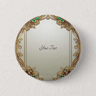Verzierte Schaltfläche für Elegant Gold Button