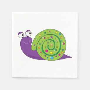 Verzierte Schnecke-Papierservietten Serviette
