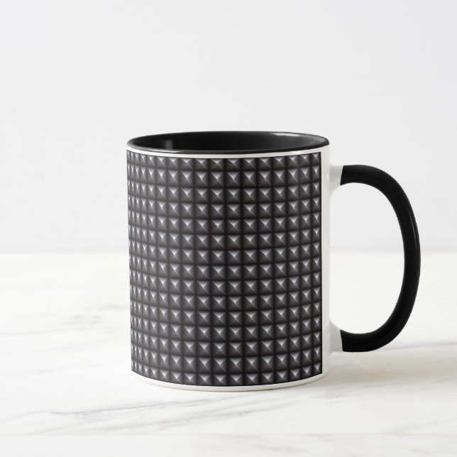 Verzierte Stahlbeschaffenheit Tasse (Rechts)