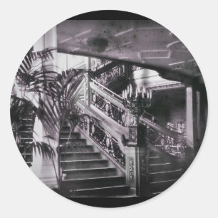 Verzierte Treppe D Deck Runder Aufkleber