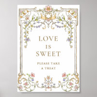 Verzierte Viktorianische Grace Floral Liebe ist Sw