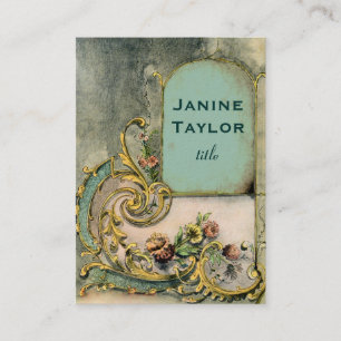 Verzierte viktorianische visitenkarte