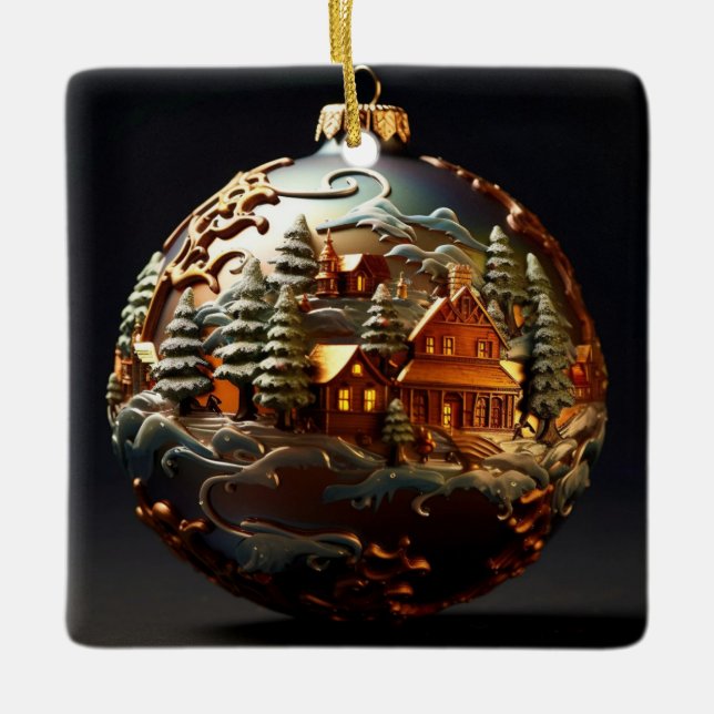 Verzierte Weihnachtsschmuck (Vorderseite)
