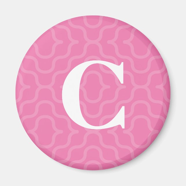 Verzierte zeitgenössische Monogramm - Buchstabe C Magnet (Vorne)