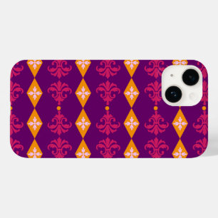 Verzierter Damask Diamant Streifen Case-Mate iPhone 14 Hülle