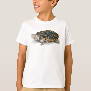 Verzierter Diamantmarkierungs-Dosenschildkröte-T  T-Shirt