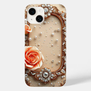 Verzierter Goldrahmen mit Rosen Case-Mate iPhone 14 Hülle