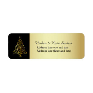Verzierter Goldweihnachtsbaum