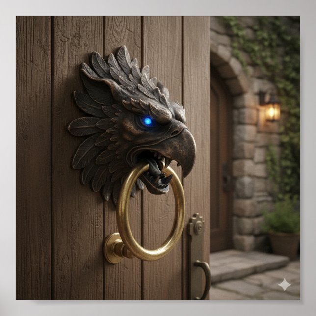 Verzierter Griffin Faucet - Detaillierte mythische Poster (Vorne)