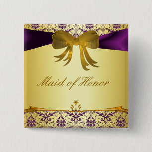 Verzierter lila button
