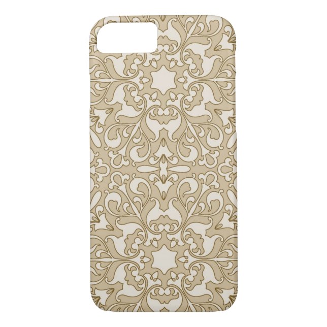 Verzierter mit Blumenhintergrund Case-Mate iPhone Hülle (Rückseite)