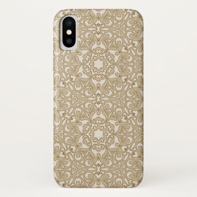 Verzierter mit Blumenhintergrund Case-Mate iPhone Hülle (Rückseite)