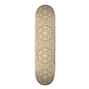 Verzierter mit Blumenhintergrund Skateboard