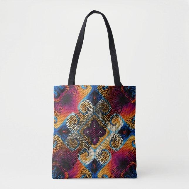 Verzierter nahtloser Texturhintergrund. Diagonale  Tasche (Vorderseite)