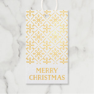Verzierter Rahmen verbergen Weihnachtsgeschenk-Tag Geschenkanhänger