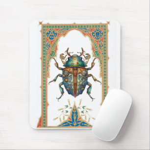 Verzierter Steampunkblau Mousepad