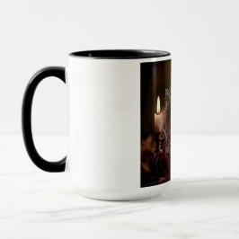 Verzierter Viktorianischer Spiegel Lila Rose Kerze Tasse
