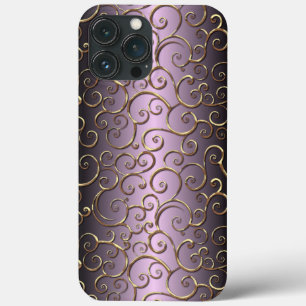 Verziertes antikes Barock Imitate Golden Swirt Case-Mate iPhone Hülle