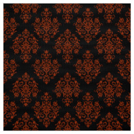 Verziertes Barockschwarzes Damasmuster Stoff