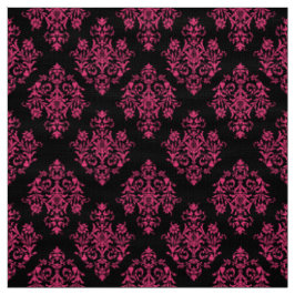 Verziertes Barockschwarzes Damasmuster Stoff