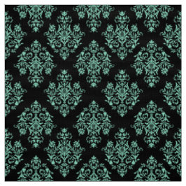 Verziertes Barockschwarzes Damasmuster Stoff