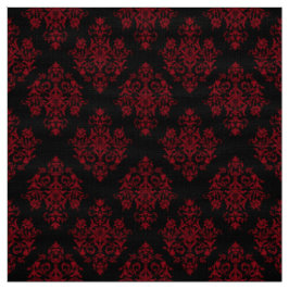 Verziertes Barockschwarzes Damasmuster Stoff
