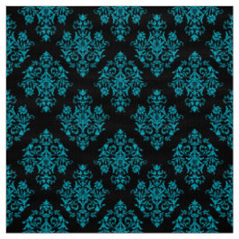Verziertes Barockschwarzes Damasmuster Stoff