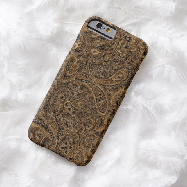 Verziertes Blumenmuster in Braun und Beige Case-Mate iPhone Hülle (Beispiel)