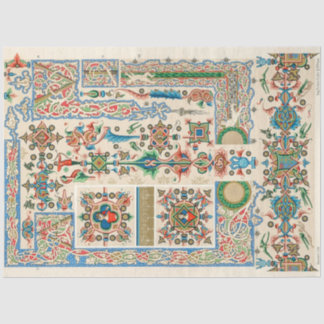 Verziertes Dcoupage-Papier im Stil der Folklorekun Seidenpapier