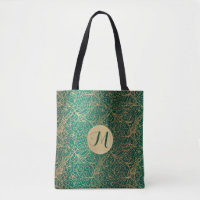 Verziertes Dekormuster und Monogramm