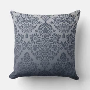 Verziertes elegantes, florales Damasketmuster Kissen