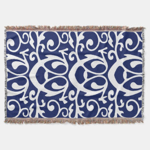 Verziertes elegantes modernes Marine-Blau-und Decke