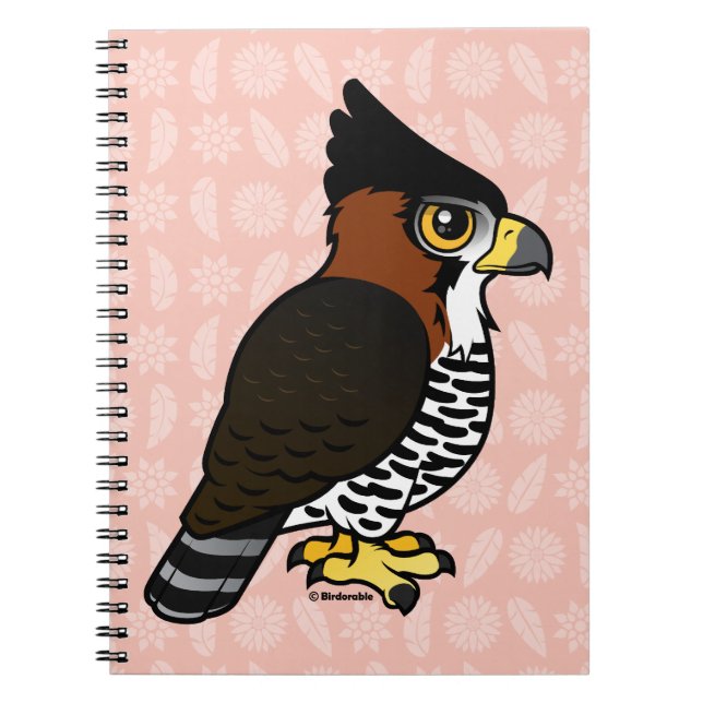 Verziertes Falke-Eagle Notizblock (Vorderseite)