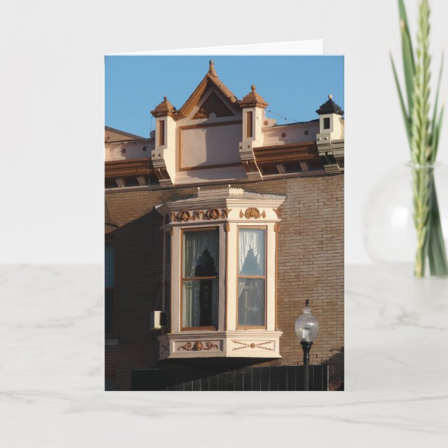 Verziertes Fenster Karte (Vorderseite)