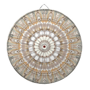 Verziertes florales Mandala-Muster-Dartscheibe Dartscheibe
