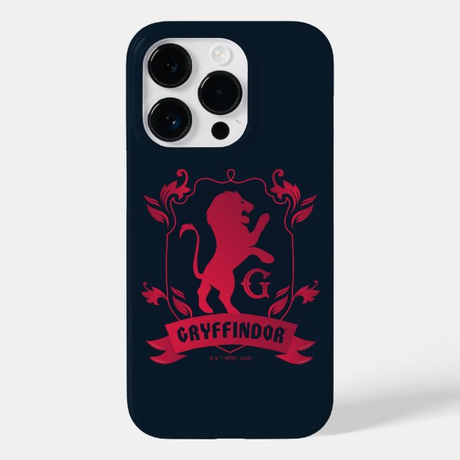 Verziertes GRYFFINDOR™-Wappen Case-Mate iPhone 14 Pro Hülle (Rückseite)