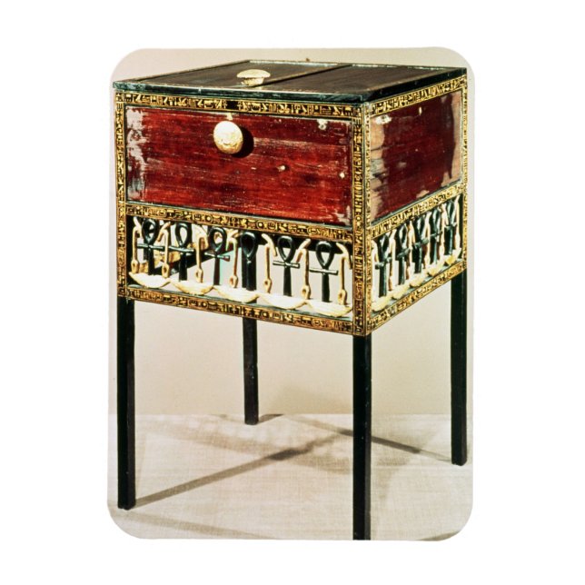 Verziertes Kabinett aus dem Schatz von Tutankhamun Magnet (Vertikal)
