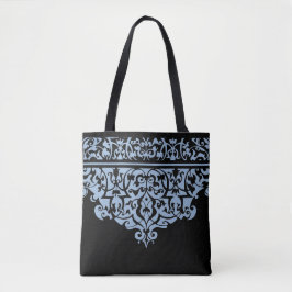 Verziertes Muster Blau und Weiß, individuell anpas Tasche