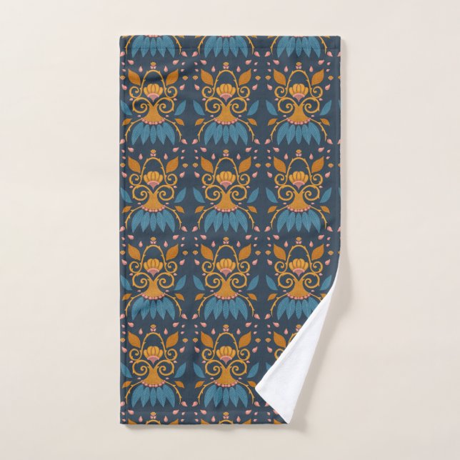Verziertes Muster Mittelalterlicher Stil Handtuch (Handtuch)