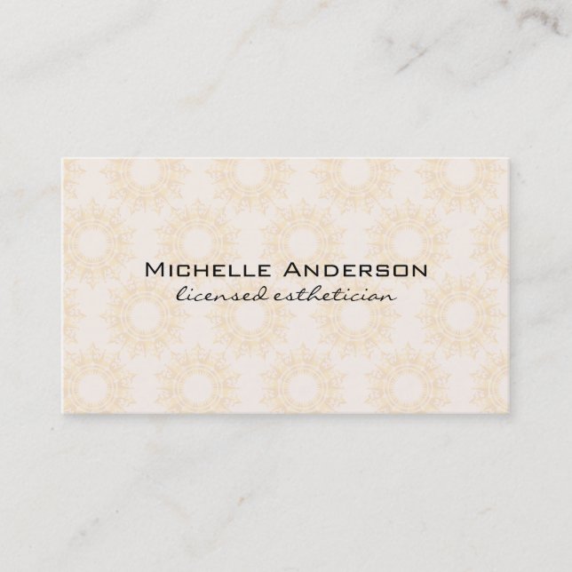 Verziertes Muster Visitenkarte (Vorderseite)