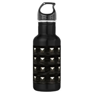 Verziertes schwarzes Leder Trinkflasche