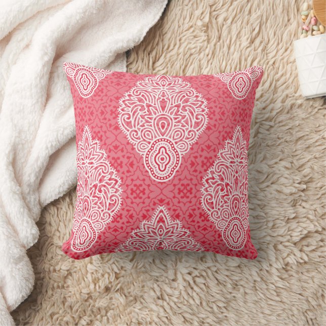 Verziertes Stoffdesign mit Farbverlauf von Button Kissen (Decke)