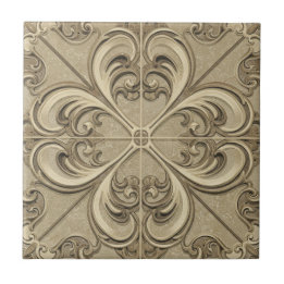 Verziertes Viktorianisches Motif-Design Fliese