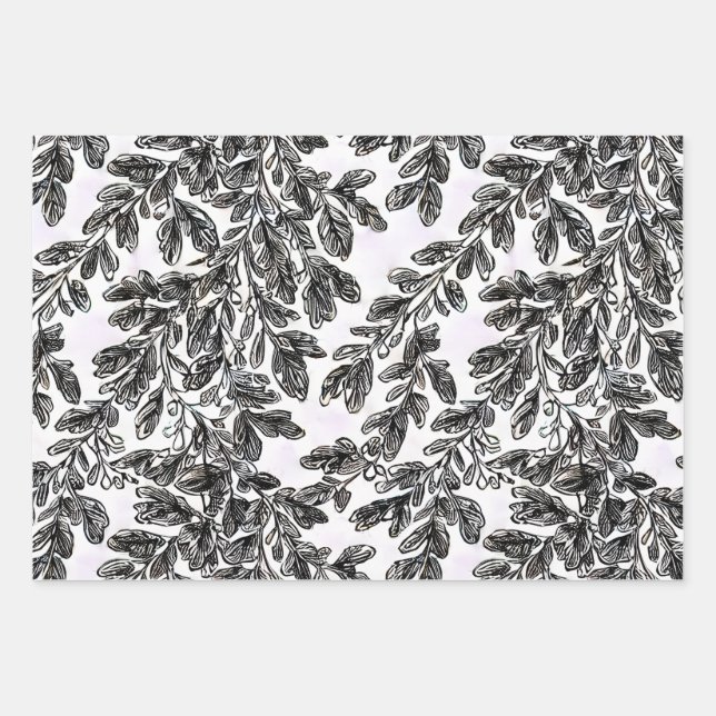 Verziertes Viktorianisches Schminkpapier Geschenkpapier Set (Vorderseite 2)