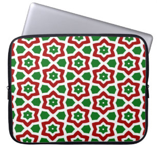 Verziertes Weihnachtsmuster Laptopschutzhülle