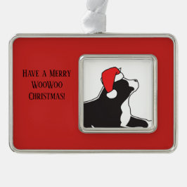 Verzierung Akitas WooWoo Rahmen-Ornament Silber