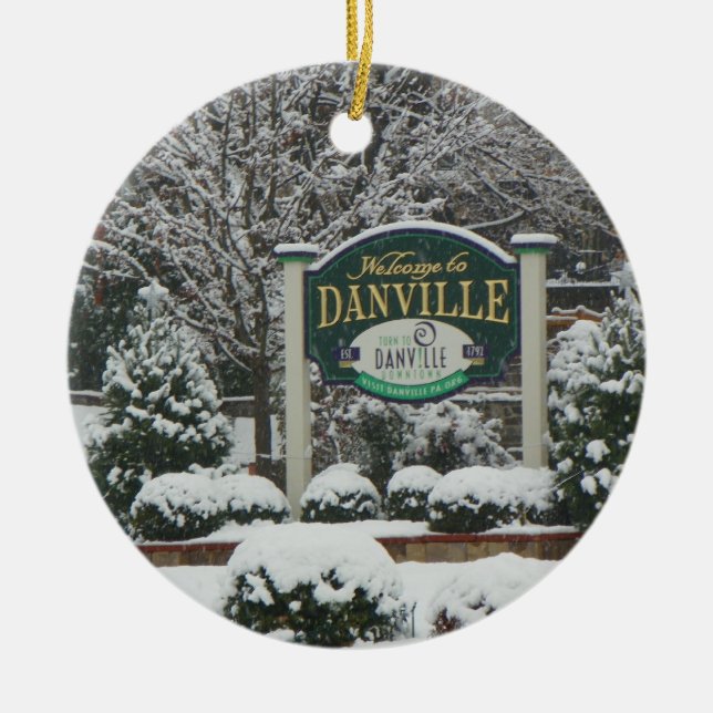 Verzierung Danville Pennsylvania Keramikornament (Vorne)
