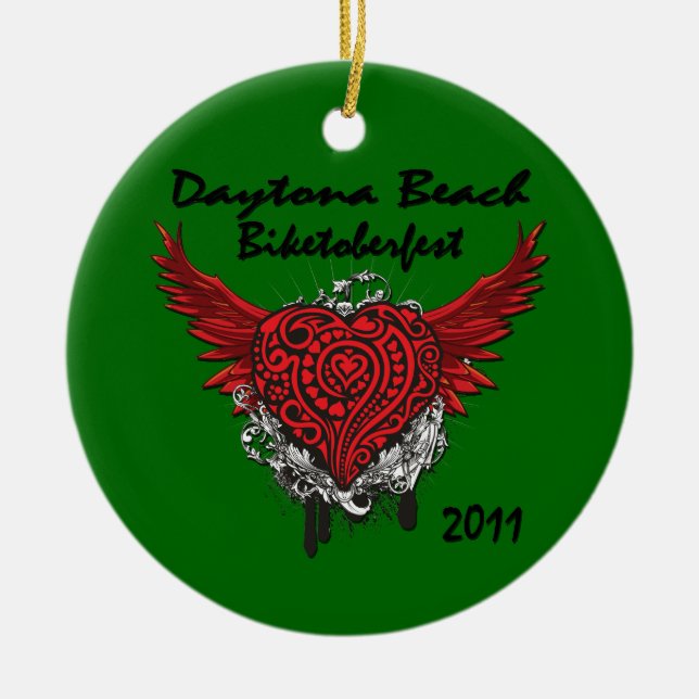 Verzierung Daytona Beach Biktoberfest 2011 Keramikornament (Vorne)