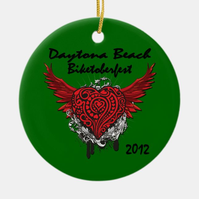 Verzierung Daytona Beach Biktoberfest 2012 Keramikornament (Vorne)